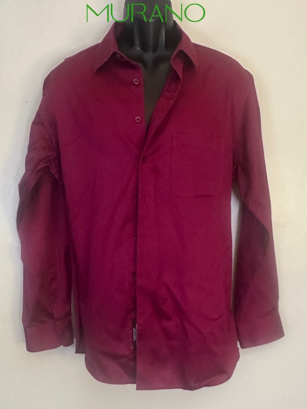 Murano Stretch Dress Shirt 17/35 Gently worn 97% cotton/3% elastane 24" armpits